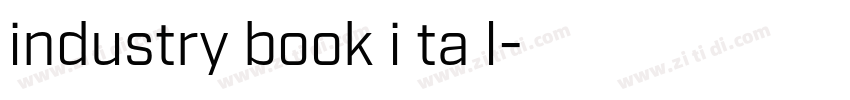 industry book i ta l字体转换